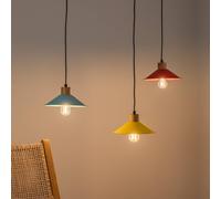 Opviq Lámpara colgante Manavgat N-553 3 luces amarillo/azul/rojo