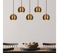 Opviq Lámpara colgante Sivani MR-1000, oro antiguo, hierro, 5 luces