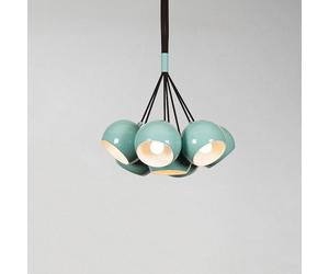 Opviq Lámpara colgante Sivani MR-629, turquesa, metal, 7 luces agrupadas