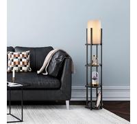 Opviq Lámpara de pie Lampana | Cuerpo metálico | Negro