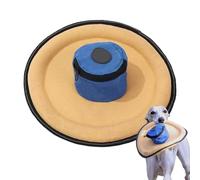 Opvonxeh 11,02 pulgadas Dog Flying Disc Toy, Soft Canvas Interactive Fetch Game, Durable Training Supplies with Snack Bag for Outdoor Play, Gentle on Teeth and Gums