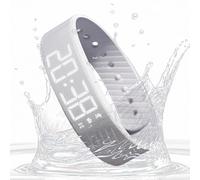 Opvonxeh Alarm Watch, Vibrating Digital Clock, 1,96 x 0,70 pulgadas Silent Smartwatch Wristband, Adjustable Timepiece for Travel School Sports Outdoor Use by Women Men Kids and Heavy Sleepers