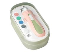 Opvonxeh Baby Nail Care Electric Clippers, profesional Nail Clippers with Dust Cover, LED Light Automatic Nail File, Recargable Finger Nail Clippers for Toddler and Children