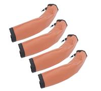 Opvonxeh Baby Stroller Protective Handle Cover, Washable Zippered PU Leather Handle Sleeve, Elastic Non-Slip Comfortable Pram Accessories For Kids, Easy To Remove And Clean