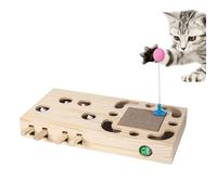 Opvonxeh Cat Toys For Indoor Cats, Cat Training Toy, Fun Cat Punch Game, Puzzle Catnip Toy, Scratching Pad for Cats, Mole Hunt Game Toy, Teaser Wand for Cats, Cat Exercise Play Toy
