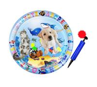 Opvonxeh Cat Water Mat, Pet Water Cool Pad Sensory Toy, Wear Resistant Kitten Cooling Pad Playing Rug for Small Puppy Pets, Dogs, Animals, 39.4x39.4x2.4in Ideal for Hot Weather Relief