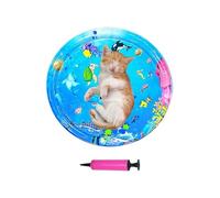 Opvonxeh Cat Water Play Mat, Sensory Pad, Puppy Toddler Interactive Toy, Inflatable with Air Pump for Sofa Floor Courtyard Balcony Hot Weather and Summer Cooling Activity