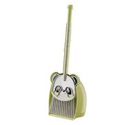 Opvonxeh Cleaning Set - Lindo Panda Broom Combo, ligero Dustpan y cepillo con mango, role Play Playset, Mini Household Helper for Organization, Pretend Play Use for Children 6,3 x 21,65 pulgadas
