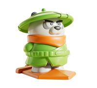 Opvonxeh Clockwork Animal Toy - Mechanismo de viento a mano, Panda Flying Figure with Movement, Study Desk Decor, Interactive Teaching Aid for Learning, Travel Home Display Use 3,23 x 2,56 x 3,03