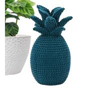 Opvonxeh Flocked Pineapple Figurine, 9.3 Inch Modern Tabletop Sculpture, Stylish Home Decor Ornament, Ideal for Living Room, Shelf, Cabinet, Office, Mantel, Holiday, or Party Decoration