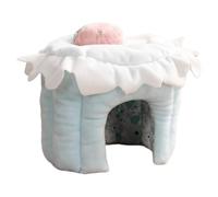 Opvonxeh Hamster Cave Bed, Soft Warm Hamster Beds, Cake Shaped Pets Bed, Small Animal Winter House, Hamster Sleeping House, Warm Pet Caves Beds, Small Pet Caves Beds Super Velvet Fabric