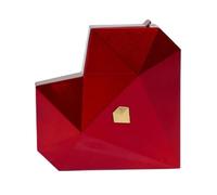 Opvonxeh Heart Shaped Ring Box, Pop-up Ring Box, Caja de anillo de terciopelo, Engagement Ring Box, Wedding Ring Box, Jewelry Gift Box, Red Velvet Ring Box, Proposal Ring Box, Heart Shaped Jewelry Box
