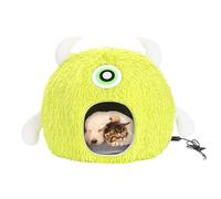 Opvonxeh Heated Cat Bed with Adjustable Temperature and Timer, USB Plug-In Warming Pet Nest for Cats, Comfortable Cat House for Small Pets Up to 7.5kg, Cozy Warm Bed for Kittens and Small Animals