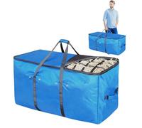 Opvonxeh Horse Hay Bags, Goat Feed Carrier, 44,09 x 21,65 x 17,72 pulgadas Hangable Storage Tote, Portable Supply Holder for Cattle Equine Livestock Barn Travel Ranch Stall Transport Use