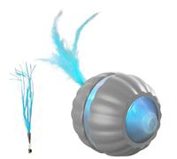 Opvonxeh Interactive Cat Toy, Automatic Rolling Pet Ball, for Kitten Indoor Play and Exercise, Smart Electric Cat Game Enrichment Boredom Hunting Activity Fun, 2.95x1.97 Inches