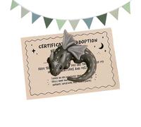 Opvonxeh Pocket Animal - 2.36 Inches Dragon-Shaped Mini Calming Statue for Stress Relief, Decorative Figurine with Portable Design, Pocket-Sized Companion for Kids, Teens, Home, Travel, Waiting Rooms
