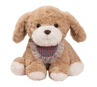 Opvonxeh Scarf Accessory Dog Stuffed Animal, Soft and Huggable Plush Dog Doll, Sturdy Construction Sofa Plush Toy, Easy to Use Small Stuffed Dog for Home Design and Decorations