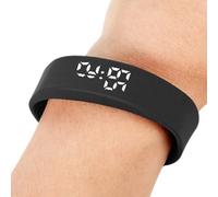 Opvonxeh Smart Bracelet - Waterproof Activity Fitness Tracker for Heart Rate Monitoring, Step Pedometer with Sleep and Calorie Tracking, Smarts Wristband for Running Exercise Men Women, Black Silver