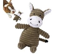 Opvonxeh Squeaky Dog Plush Doll, Donkey Dog Toy with Squeaker, Interactive Plush Dog Toy, Dog Chew Toy for Puppies, Plush Dog Toy with Squeak, Chew Toys for Bored Dogs, Puppy Squeaky Toy
