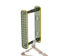 Opvonxeh Telescopic Closet Hanger Rail, Retractable Clothes Hanger Storage Organizer, Adjustable Pull out Wardrobe Rod, Closet Organization for Mudroom, Balcony, Bedroom, Laundry