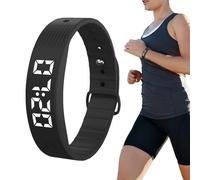 Opvonxeh Vibrating Alarm Wristband, Silent Rechargeable Bracelet, Heavy Sleepers Clock Watch with 8 Alarms, Discreet Up for Adults Kids Couples Daily Sleep Travel Home Bed Bedroom Meeting