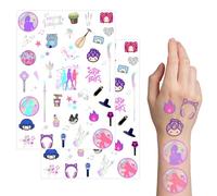 OPVYAEU 2 Tatuajes Temporales Niños K Pop Tatuajes Pegatinas Kpop Kit Tatuajes Cumpleaños Kpop Juegos K Pop Pegatinas Guerreras K Pop Tatuajes Navidad Kpop