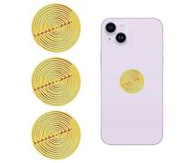OPVYAEU 3 Piezas Pegatinas Antiradiacion Inhibidor De Moviles EMF Bloqueador de Radiación Pegatinas Protectoras contra Radiación para iPhone iPad, Bloqueador EMF para Todos los Dispositivos