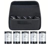 OPVYAEU 4 Piezas contenedores de Carrete de cámara de plástico + Bolsas contenedoras, para Actividades científicas, Accesorios pequeños, Negro