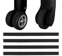 OPVYAEU 4 Piezas Funda de silicona para ruedas de equipaje Funda de silicona para ruedas de equipaje Funda de silicona para ruedas de equipaje Funda de silicona para ruedas de equipaje Funda