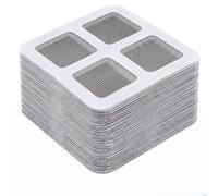 OPVYAEU 70 Parches de Cinta Reparadora de Mosquiteras 10x10cm, Kit de Reparación de Malla de Fibra de Vidrio Autoadhesiva para Ventanas, Puertas y Drenajes, Red Anti-insectos de Alta Adherencia, Negro