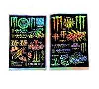 OPVYAEU Pack de 2 pegatinas láser y clásicas para moto, bicicleta, casco, coche, stickers de vinilo reflectantes para decoración DIY, niños, adolescentes, manualidades creativas