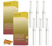 OPVYAEU Pack de 6 Inhaladores Sabor a Tabaco - Palitos aromáticos sin humo, Inhalador para hábitos saludables, relajación, reducción de estrés, respiración fresca, uso en casa, oficina y viaje