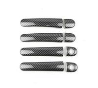 OPYJRL Accesorios Cubiertas Manijas Puertas Exteriores Pegatinas Decorativas Para Skoda Para Superb 2001-2008(Style 4)