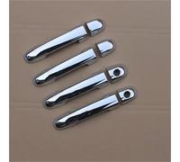 OPYJRL Embellecedor De Manija Puerta Coche Pegatinas Superpuestas Para Hyundai I20 2008-2013(Silver 2 keyholes)