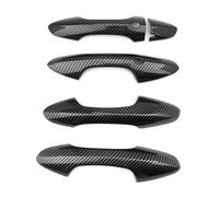 OPYJRL Embellecedor Manija Puerta Exterior Estilo Coche Para Hyundai Para Kona 2024 Volante Izquierda(Carbon Fiber)