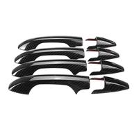 OPYJRL Embellecedor Manijas Puertas Exteriores Accesorios Para CRV 2007-2011(8PCS Carbon fiber)