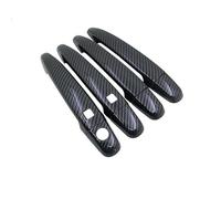 OPYJRL Embellecedores Manijas Puertas Coche Accesorios Estilo Para Toyota Para Harrier 2003-2009(Carbon 2 buttons)