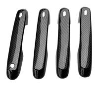 OPYJRL Embellecedores Manijas Puertas Laterales Coche Accesorios Para Toyota Para Grand Para Highlander 2023-2025(Carbon Black)