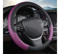 OPYJRL Interior del Coche Accesorios De Cuero De Microfibra para Coche Protector para Volante De Coche para E39 E46 E60 E87 E90 F10 F20 X1 X2 X3 X4 X5 X6(Black Purple)