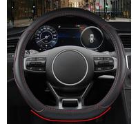 OPYJRL Interior del Coche O D-Protector De Cuero Microfibra para Volante Coche Accesorios para Ceed para Sportage para Picanto para Cerato(Red D)