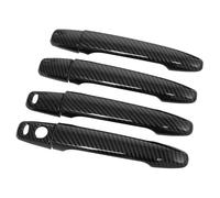 OPYJRL Moldura Decorativa Manija Puerta Exterior Coche Para Mitsubishi Para Outlander 2007-2020(Smart Key Carbon)