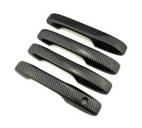 OPYJRL Pegatina Protectora Manija Puerta Coche Embellecedora Decorativa Para Jazz Para Fit 2020-2021(Carbon Fiber Color)