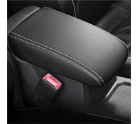 OPYJRL Piezas de Repuesto para la Caja de Almacenamiento del reposabrazos Accesorios para El Interior del Coche: Funda Protectora para Reposabrazos Central, para Polo Vi (2019-2024)(Black White Line)