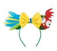 Opzzqz Diademas de orejas de ratón para mujer, diadema de lazo dorado para niñas, decoración de fiesta de cumpleaños