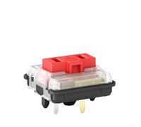 OQATNXUR Choc Interruptor de perfil bajo 1350 Chocolate Interruptor de teclado táctil lineal blanco teclado mecánico para portátil (rojo, 30 piezas)