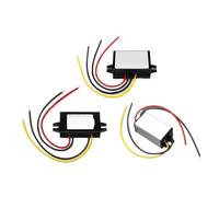 OQEGRGTT - Convertidor bajador de voltaje (24 V a 12 V, módulo bajador de voltaje DC/DC, impermeable IP67, 1 A-8 A, para alimentación de robot de audio de coche (2 A ABS M)