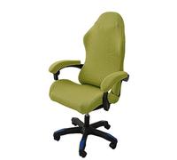 OQHAIR Ergonómico Cubre sillas Gaming Jacquard elástico Cubre sillas Gaming Antideslizante a Prueba de Polvo con 2 Fundas para reposabrazos con Cremallera -Verde-3