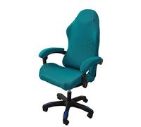 OQHAIR Ergonómico Cubre sillas Gaming Jacquard elástico Cubre sillas Gaming Antideslizante a Prueba de Polvo con 2 Fundas para reposabrazos con Cremallera -Verde-2