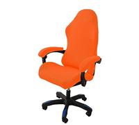 OQHAIR Ergonómico Cubre sillas Gaming Jacquard elástico Cubre sillas Gaming Antideslizante a Prueba de Polvo con 2 Fundas para reposabrazos con Cremallera -Naranja