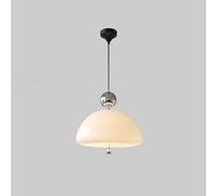 OQHAIR Lámpara de araña de 3 Luces, lámpara Colgante de Globo Grande de 15,8 Pulgadas con Pantalla de Cristal Blanco Crema Vintage, lámpara Colgante Individual para Fregadero de Isla de c